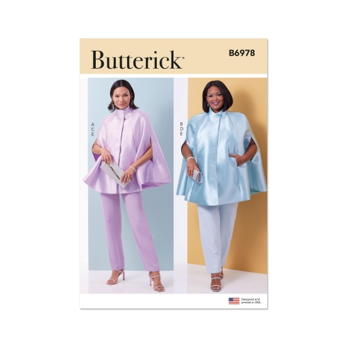 Lõikekomplekt BUTTERICK B6978 MISSES' AND WOMEN'S CAPE