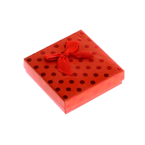 Pidulik, täpimustri ja lipsukesega kinkekarbike 8,8 x 2,5cm