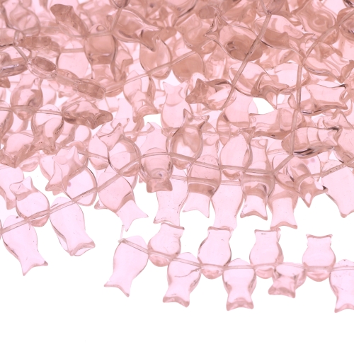 Lapik kalakujuline läbipaistev 14x8mm klaashelmes