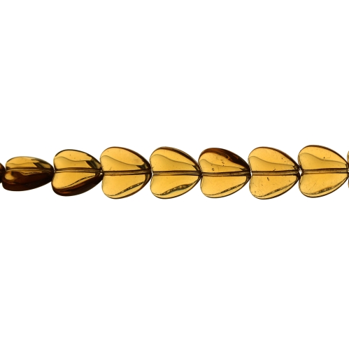 Südamekujuline läbipaistev 12 mm lapik klaashelmes 