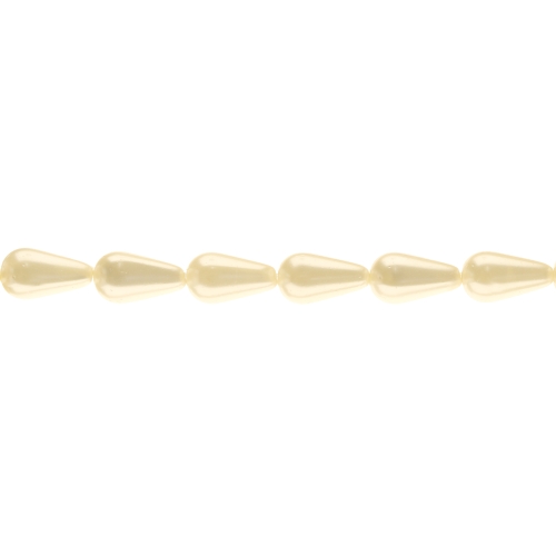 Tilgakujuline pärlmutter 16x9mm klaashelmes