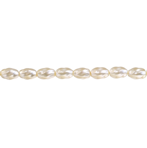 Ovaalne vindiga pärlmutter 9x6mm klaashelmes