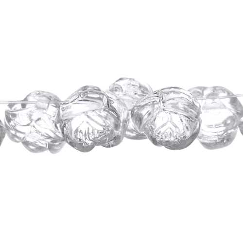Roosiõiekujuline ümmargune kristall 12 x 10mm