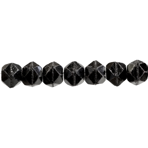 Tahuline soolakristallilaadne keskelt auguga matt jäine klaashelmes 12x10mm (Preciosa)
