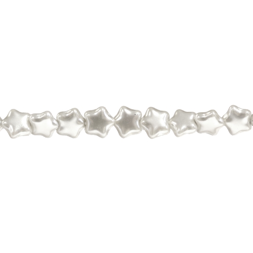 Tähekesekujuline pärlmutter 8x3mm klaashelmes