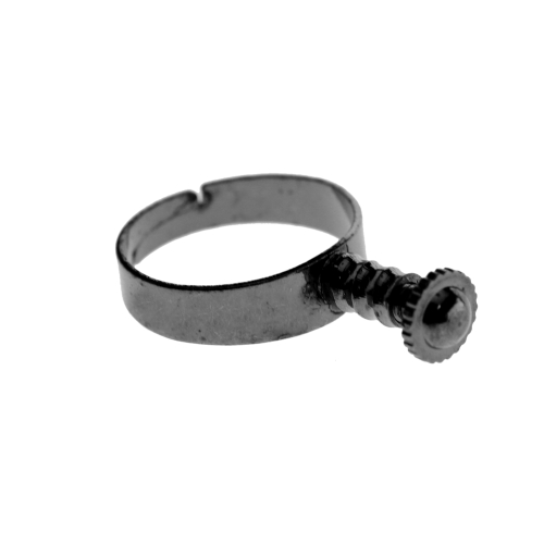 Lahtikruvitav sõrmusetoorik Pandora tüüpi helmestele, Screw Finger Ring Base, 18mm