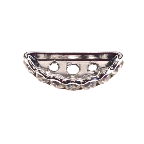 Metal Charm with Gems 19 x 4 mm