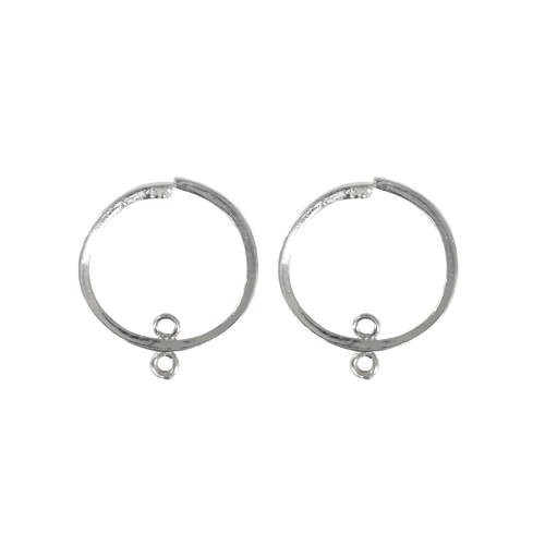 Pinch Bail Earring Ear Wires, 2pc, 19mm