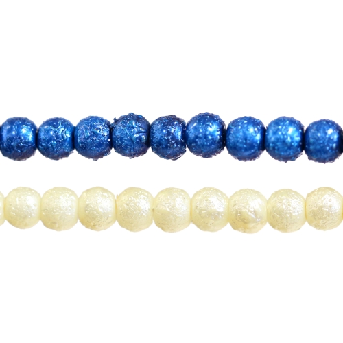 Ümar krobeline klaashelmes 4mm 
