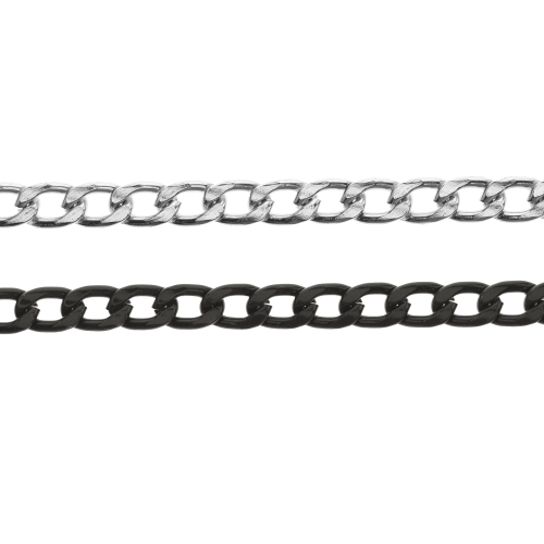 Laiem alumiiniumkett, lüli mõõtmed: 11 x 6,8 x 2 mm