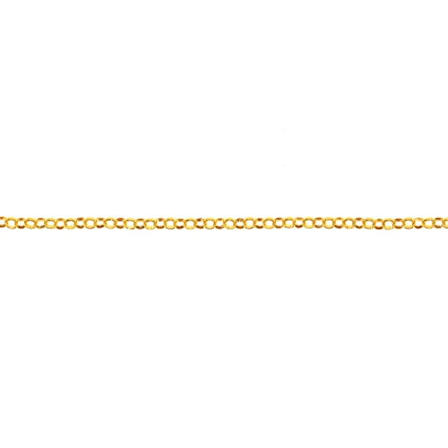 Ümarate lülidega metallkett, lüli mõõtmed: 4 x 4 x 1 mm