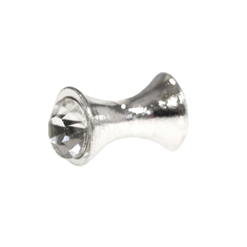 Jewellery Spacer with Rhinestones, 14 x 8mm