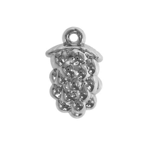 Viinamarjakobara kujuline aasaga riputis CCB plastikust, Plastic Grape Charm, 31 x 19 x 13mm