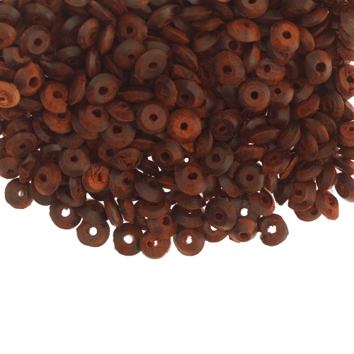 Lapikud kettakujulised puithelmed, ca 6 × 2 mm