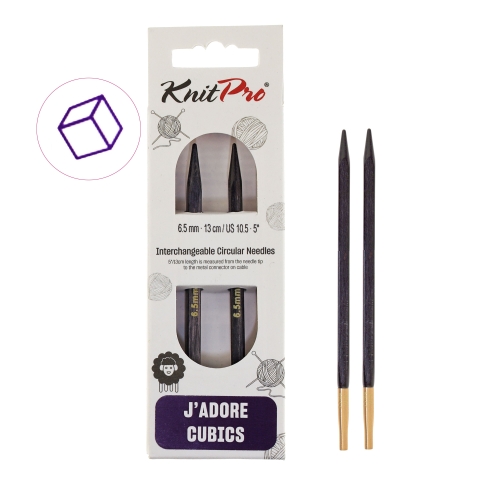 Vahetatavate ringvarraste puitotsikud, neljakandilised, Cubics ja J'adore, KnitPro 