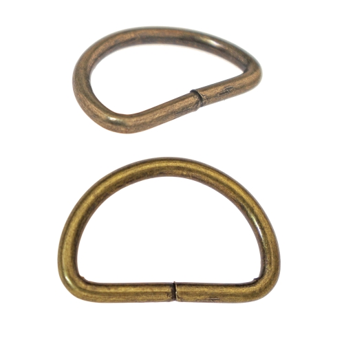 D-ring, half ring for tape width: 20 mm