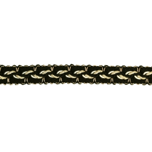 Kuldnööriga läbipõimitud pael 13 mm, 713018