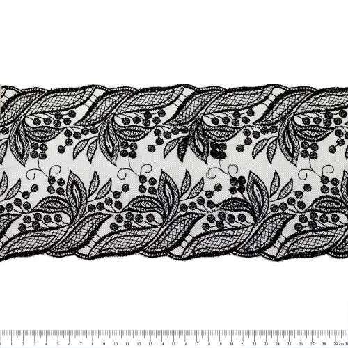 Tüllile tikitud pits, 16 cm, D57-4082