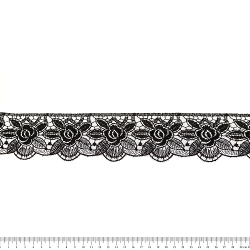Tüllile tikitud pits, 5,8 cm, D51-4243