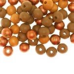 Värvitud puitpärlid, 9 x 10 mm, 15 g, Varanasi-India helmed