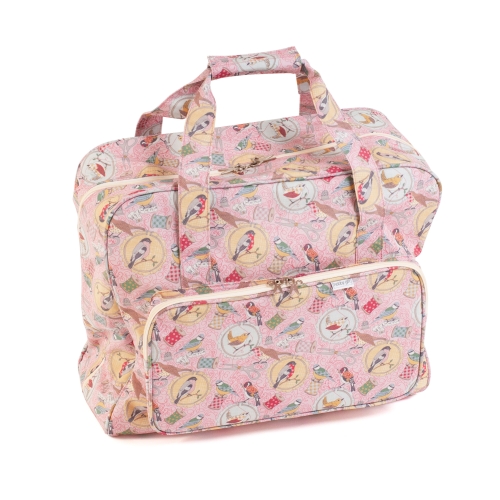 Käsitöö kott, matt PVC, Birds on Bobbin 13 x 34 x 28cm, Hobby Gift MRB.627