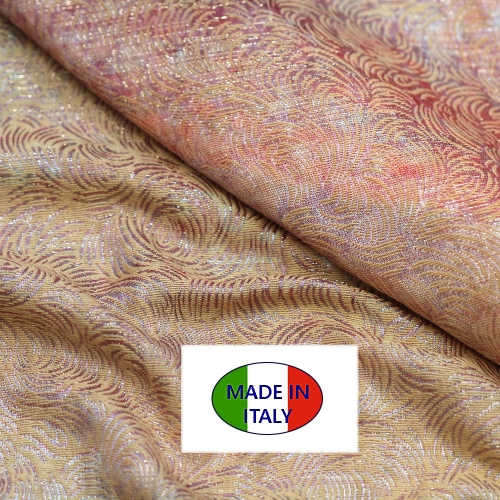 Pidulik žakaar (jacquard) kostüümikangas, metallikniitidega, ornamendimustriga, 140cm, 13865