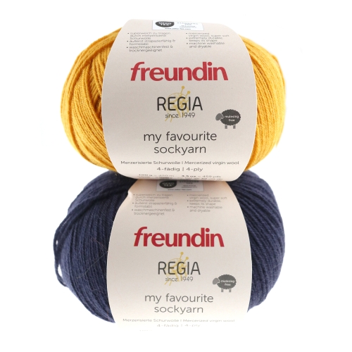 Sokilõng Regia 4-fädig, 100g, Freundin, 100 g = ca 420 m 
