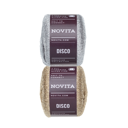 Viskoosisisaldusega pidulik metalliklõng, Disco, Novita