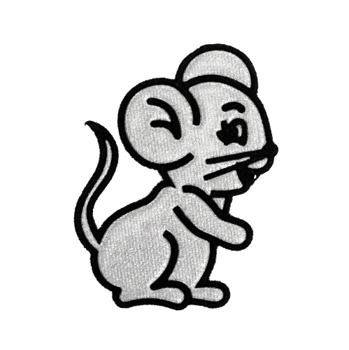 Silitettäva kangasmerkki, paikka, 7 x 4,5 cm
