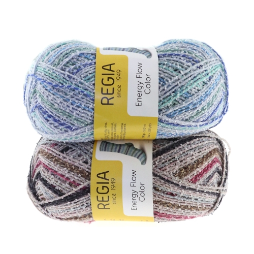 Puuvillasega sokilõng Regia Energy Flow Color, 100g, Schachenmayr, 100 g = ca 300 m 