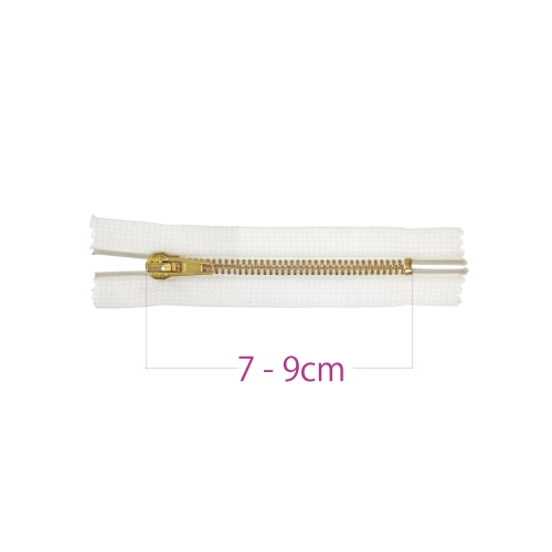 Opti metall-tõmblukud (püksilukud) 6mm hammastik, pikkus 7 cm - 9 cm