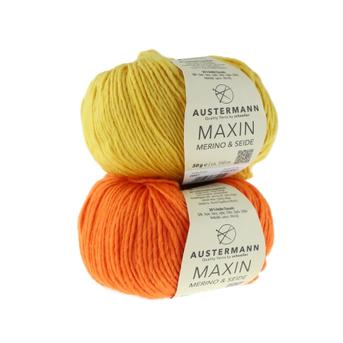Siidi ja meriinovillaga lõng Maxin Merino &amp; Silk, Austermann, 50 g = 200 m