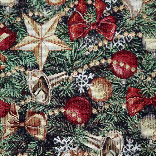 Jõulumustriga gobeläänkangas, Happy Holiday Deco, Gobelin Premium, 140cm, 251.030-1724