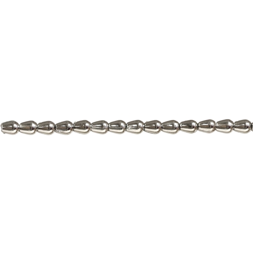 Tilgakujulised metallilaadsed plastikhelmed 4 x 3mm