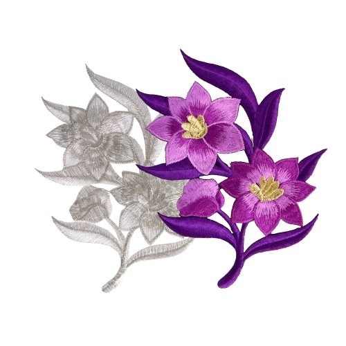 Triigitav aplikatsioon, vasakule kalduv, 15,0 x 11,5 cm