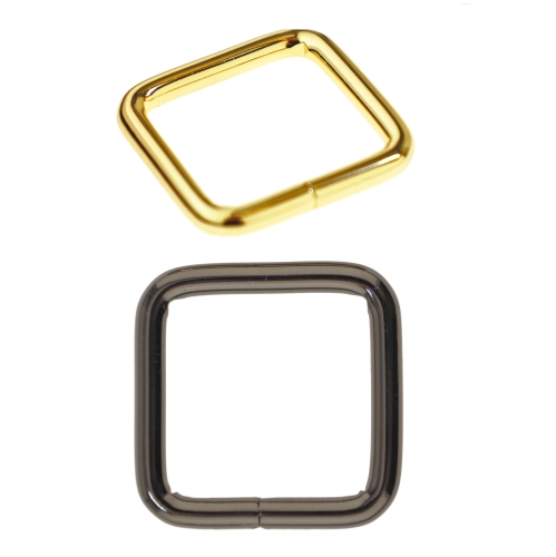 Square iron loop, belt spacer 25 mm x 25 mm for strap width: 20mm