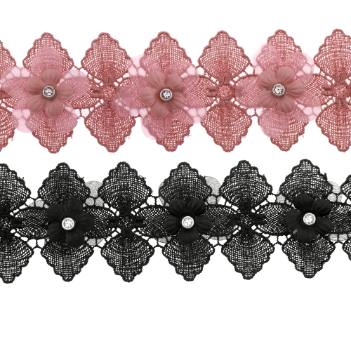 Kristallide ja lilleõitega pael 50 mm, 508763