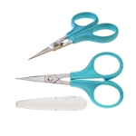 Mõlemalt poolt teritatud tera otsaga minikäärid koos tupega, 10cm, Sew Mate, ES-1181