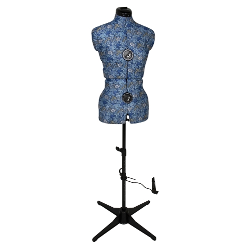 Reguleeritav rätsepa naismannekeen Hobby Gift Woodblock Floral M (41-49)