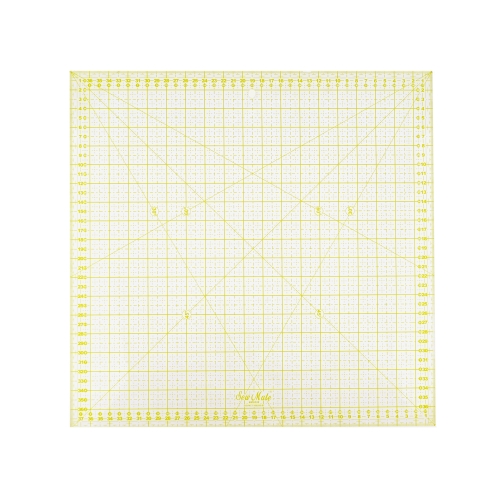 Läbipaistev 3mm paksune plastjoonlaud 38cm x 38cm, SewMate #M3838-YW