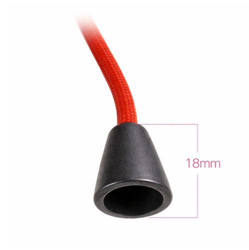 Plastmassist nööri otsik, ø18 x 18 mm, sobib nöörile ~ø4-5 mm