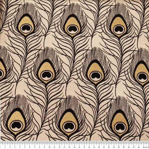 Gobeläänkangas metallikniidiga, BB1.201540.1026, Peacock Feather Deco