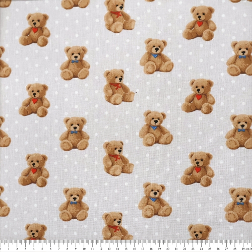 Õhem mustriga puuvillane kangas, France, 140 cm, Cotton Herault