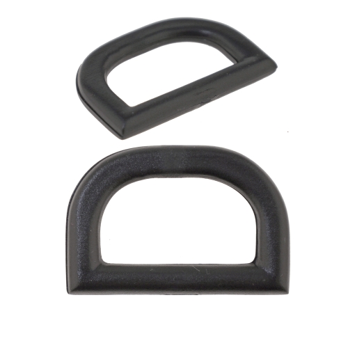 D-ring, half ring, durable plastic, for strap width 30mm