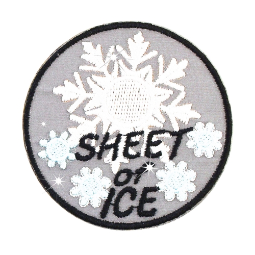 Helkuraplikatsioon, triigitav Sheet of Ice, ø6,5 cm, Kleiber LM-5679-5