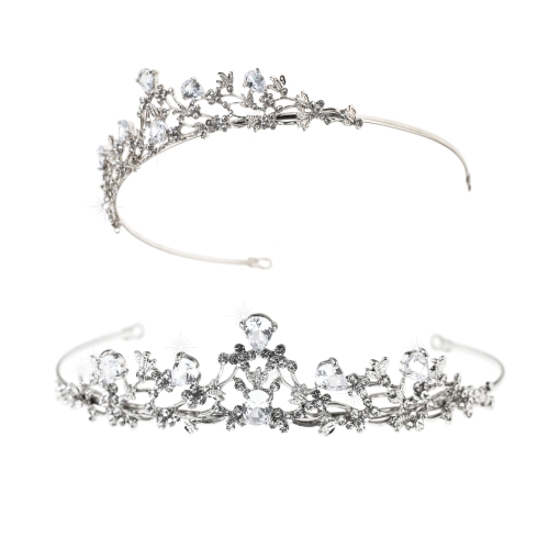 Tiara kristalleilla, korkeus: 3,5 cm, halkaisija ~14 cm; #22