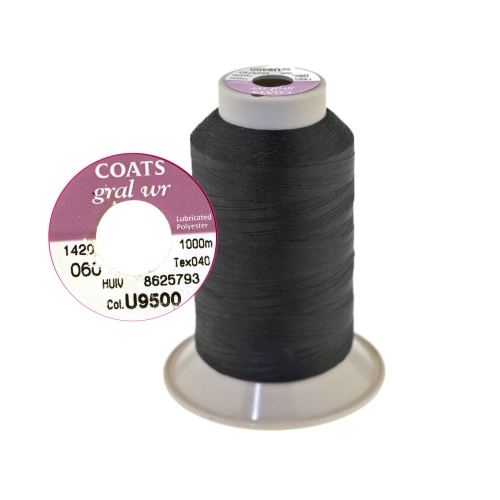 Coats Gral WR, voideltu vahva polyesterilanka, 1000 m, Nr.60, Tex.40