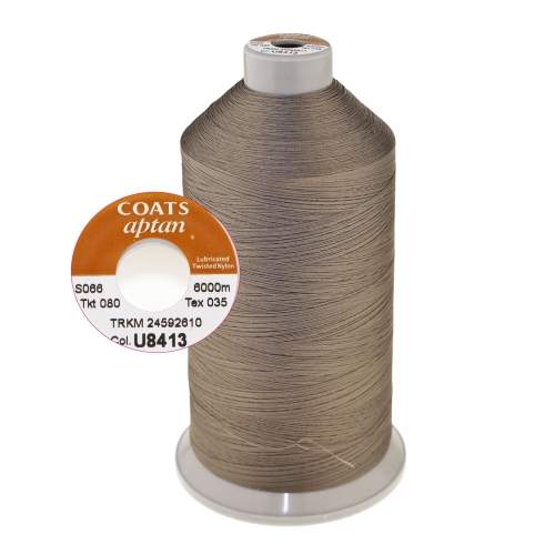 Libestatud tugev nailonniit Coats Aptan, 8000 m, Nr.80, Tex.035