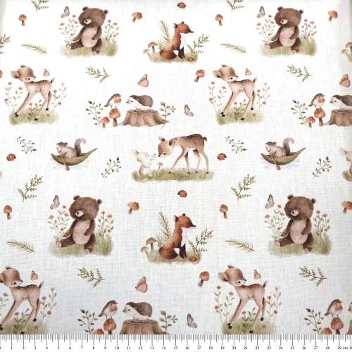 Õhem mustriga puuvillane kangas, France, 140 cm, Toile Provence