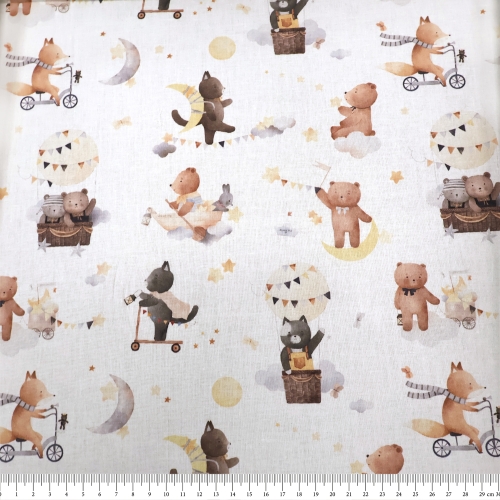 Õhem mustriga puuvillane kangas, France, 140 cm, Toile Provence